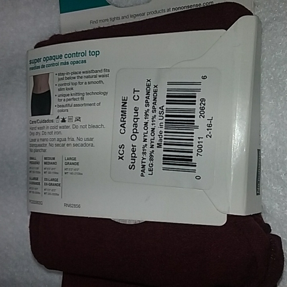 No nonsense super opaque tights size L bundle - Picture 3 of 6